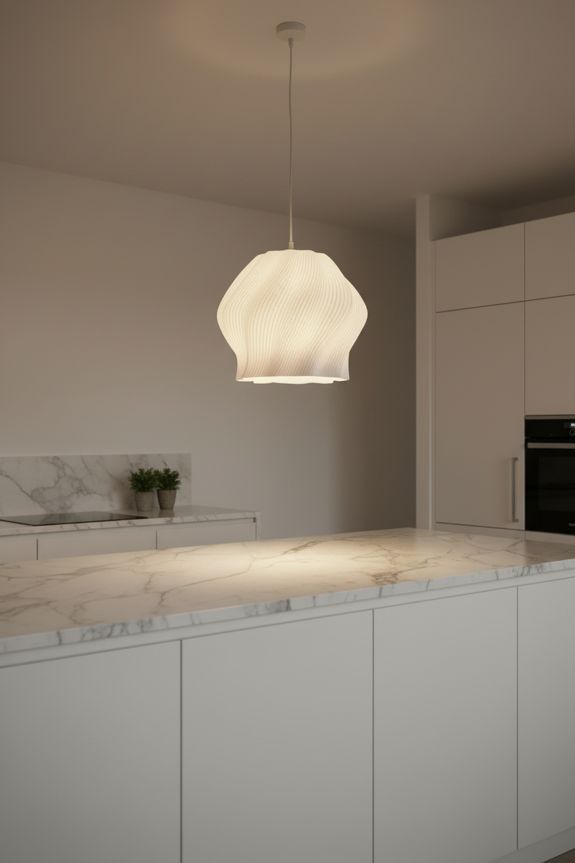 Lámpara Colgante Ondara en cocina moderna